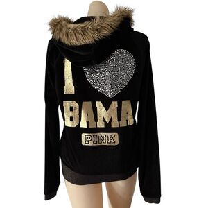 Victoria’s Secret Collegiate Collection I Love Bama Faux Fur Hoodie